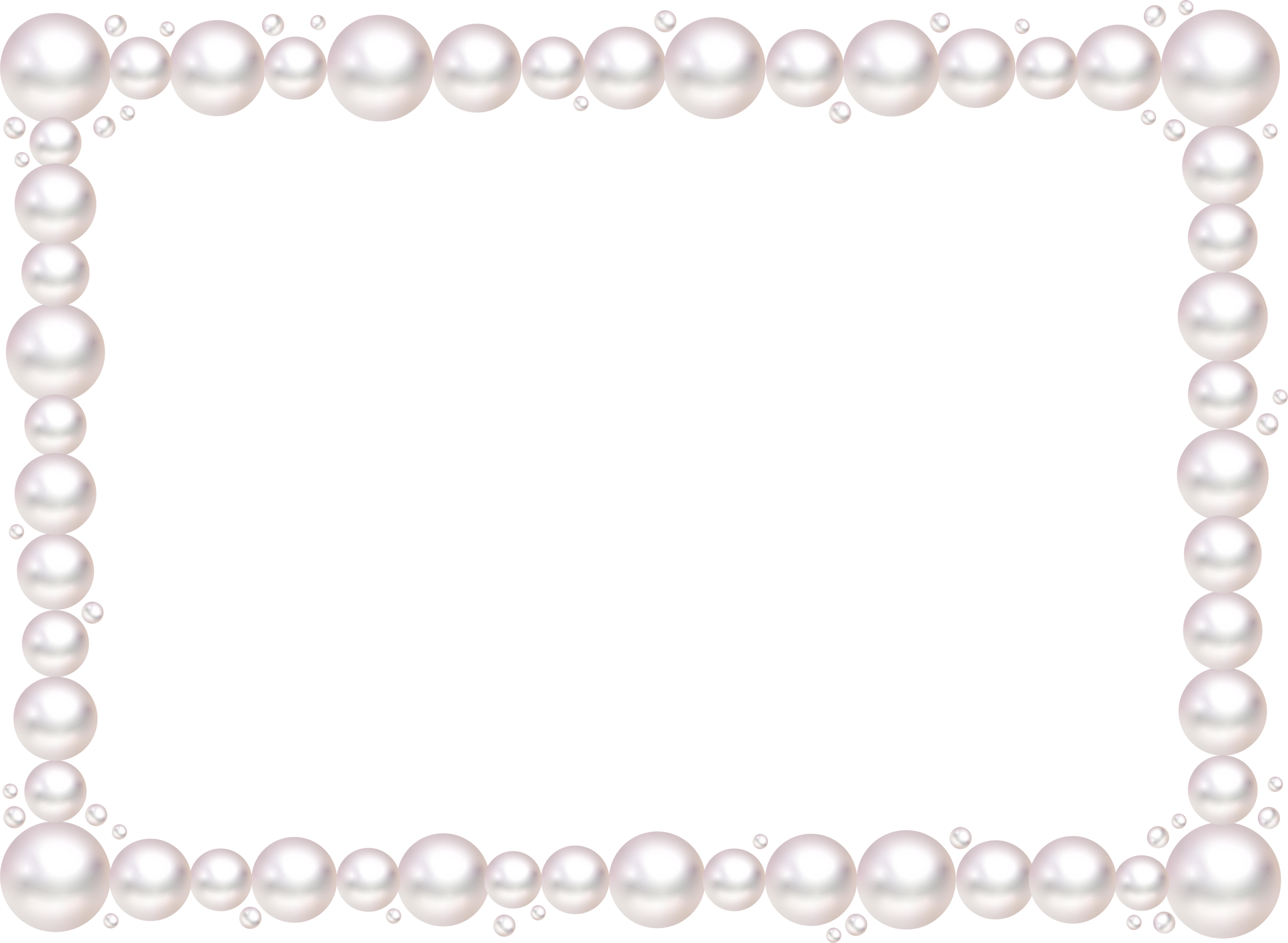 pearl Horizontal rectangle frame border